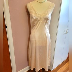 Vintage ivory slip dress